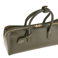 Alaia Women Box Leather Small 'Delta' Bag