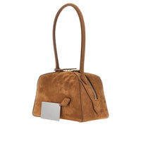 Alaia Women Nubuck Leather Small 'Le Bouledogue' Bag