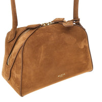 Alaia Women Nubuck Leather Small 'Le Bouledogue' Bag