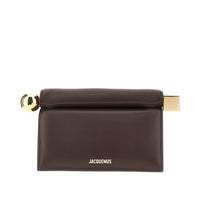 JACQUEMUS Jacquemus Women Nappa Leather 'Rond Carré' Clutch