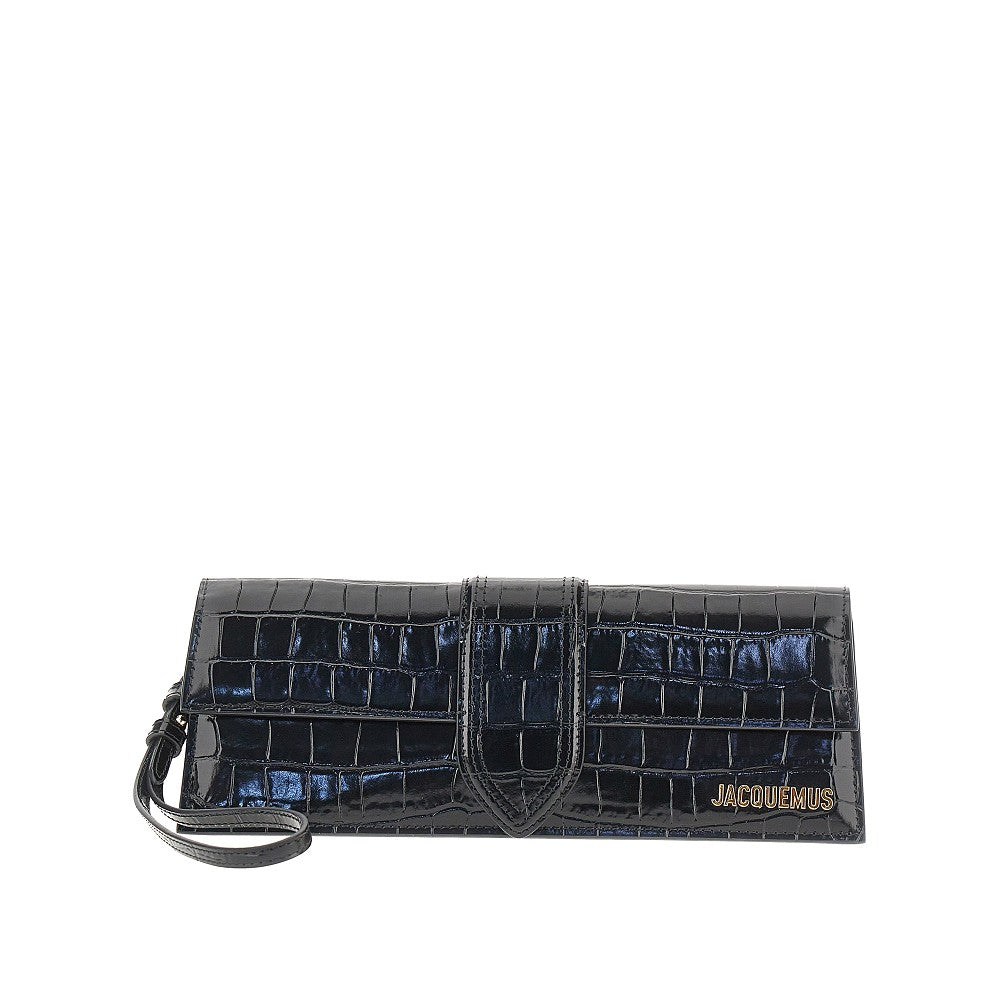 JACQUEMUS Jacquemus Women Croco-Embossed Leather 'Bambino' Clutch