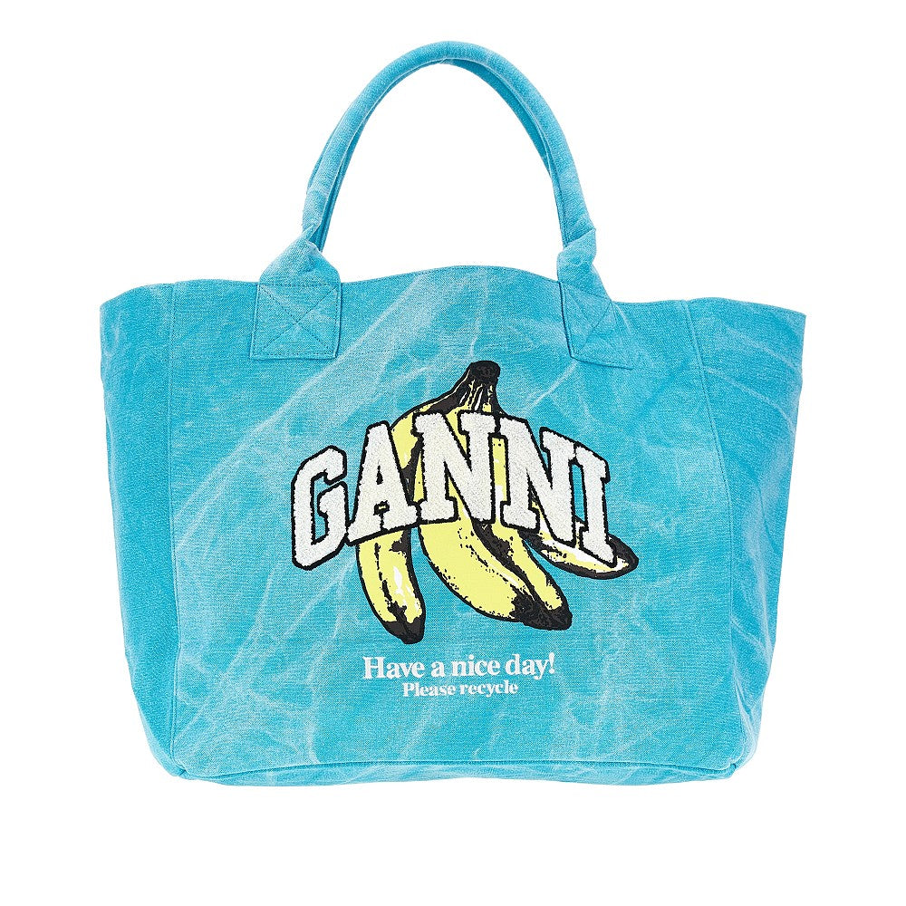Ganni Women Shopping Bag With Banana Print