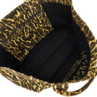 Ganni Women Leopard Canvas Xxl Tote Bag