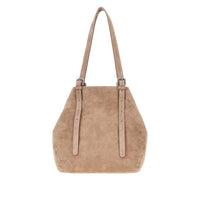 Autentica 504 Women Suede Leather Medium 'Galatea' Bag
