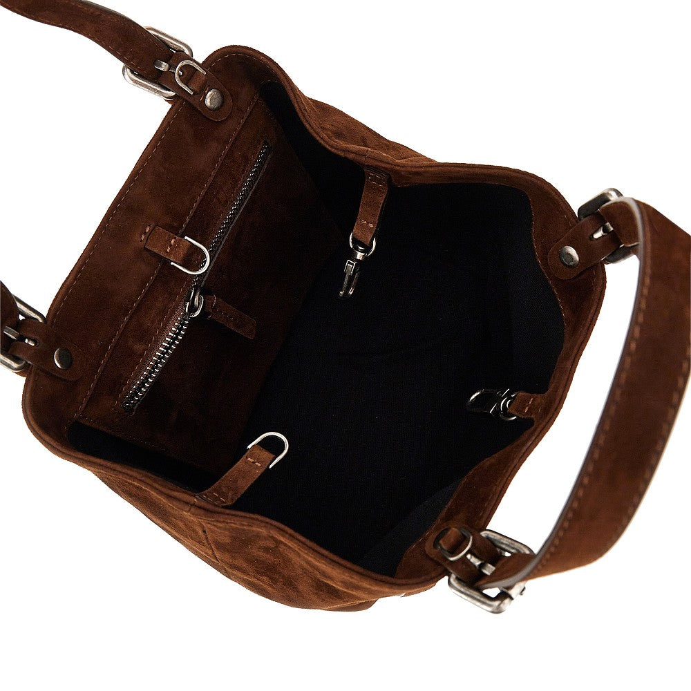 Autentica 504 Women Suede Leather Small 'Galatea' Bag