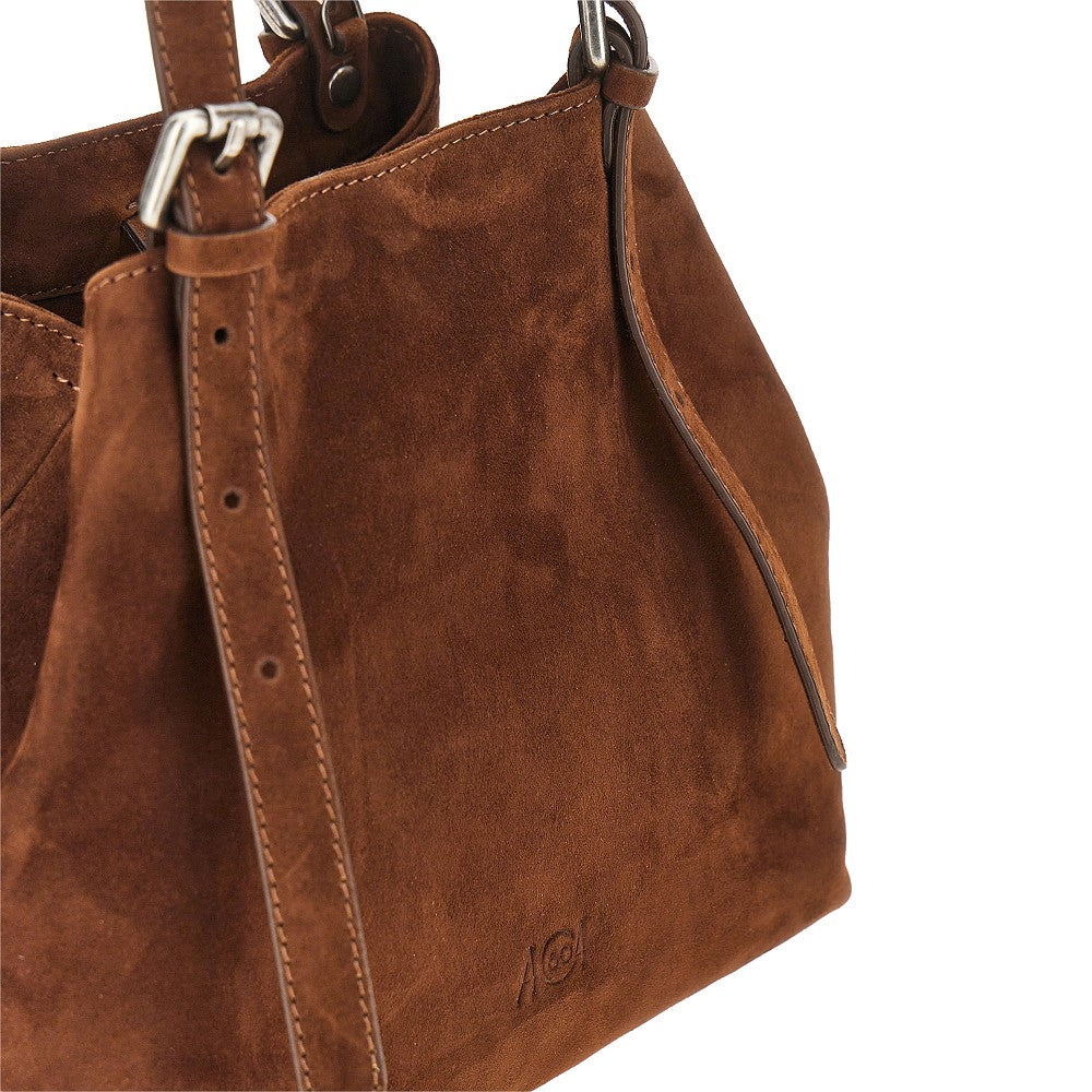 Autentica 504 Women Suede Leather Small 'Galatea' Bag