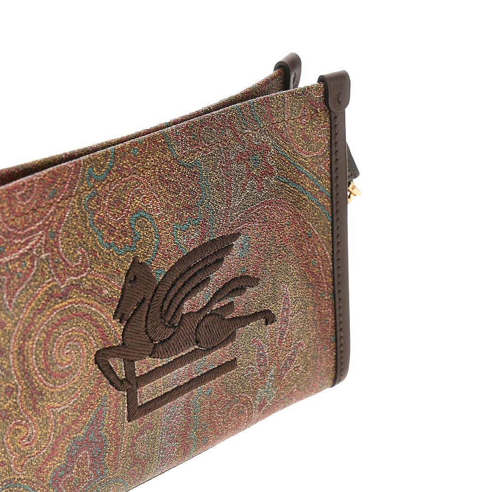 Etro Women Paisley Pouch With Pegaso Patch