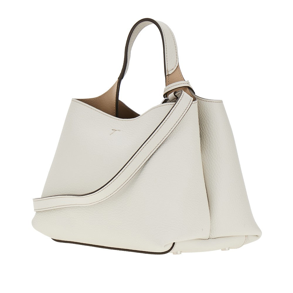 Tods Women Grained Leather Micro Shopping Bag