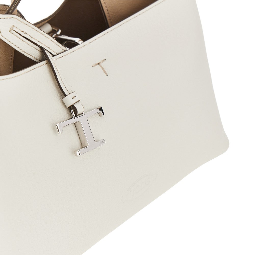 Tods Women Grained Leather Micro Shopping Bag