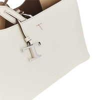 Tods Women Grained Leather Micro Shopping Bag