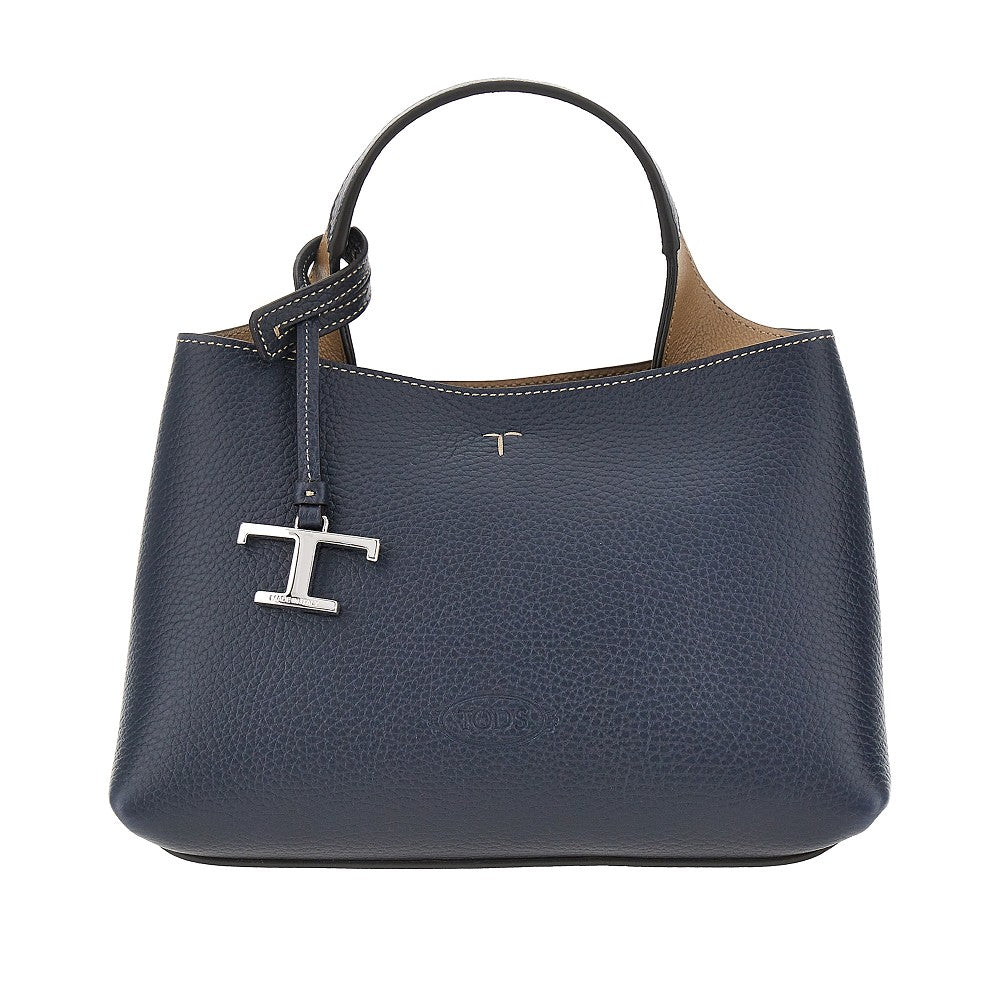 Tods Women Grained Leather Micro Shopping Bag