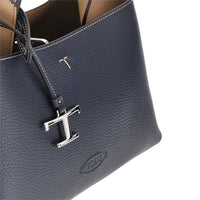 Tods Women Grained Leather Micro Shopping Bag