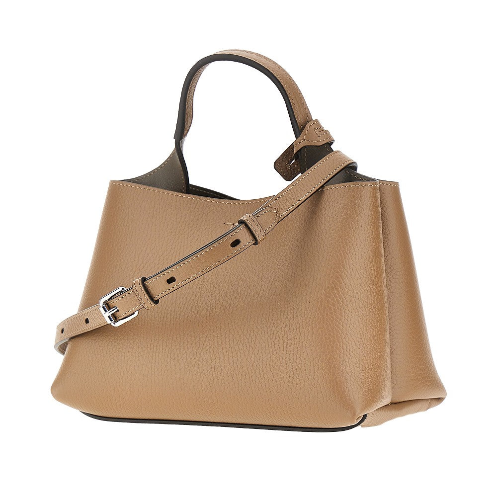 TODS Tods Women Grained Leather Micro Shopping Bag