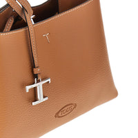 TODS Tods Women Grained Leather Micro Shopping Bag