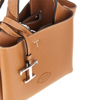 TODS Tods Women Grained Leather Mini Shopping Bag