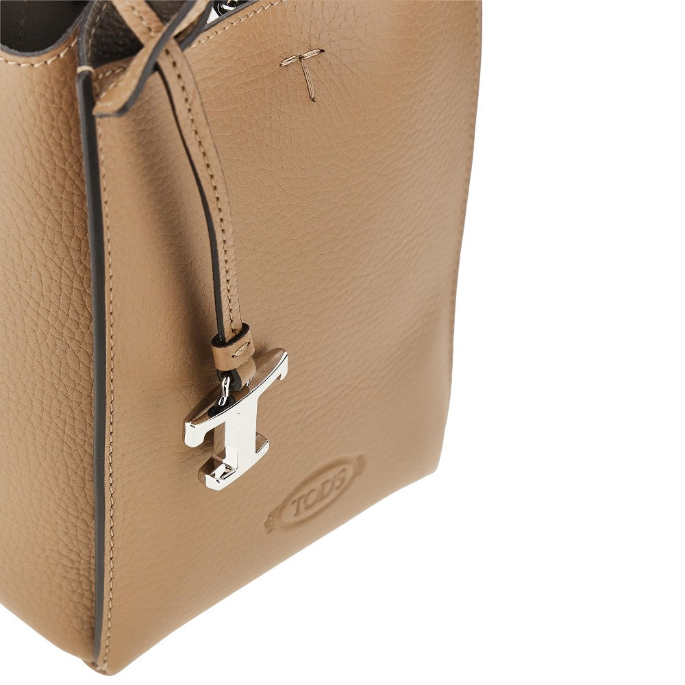 TODS Tods Women Grained Leather Micro Tote Bag