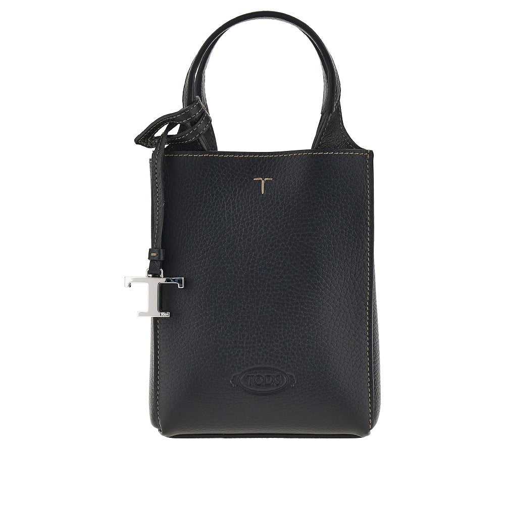 TODS Tods Women Grained Leather Micro Tote Bag