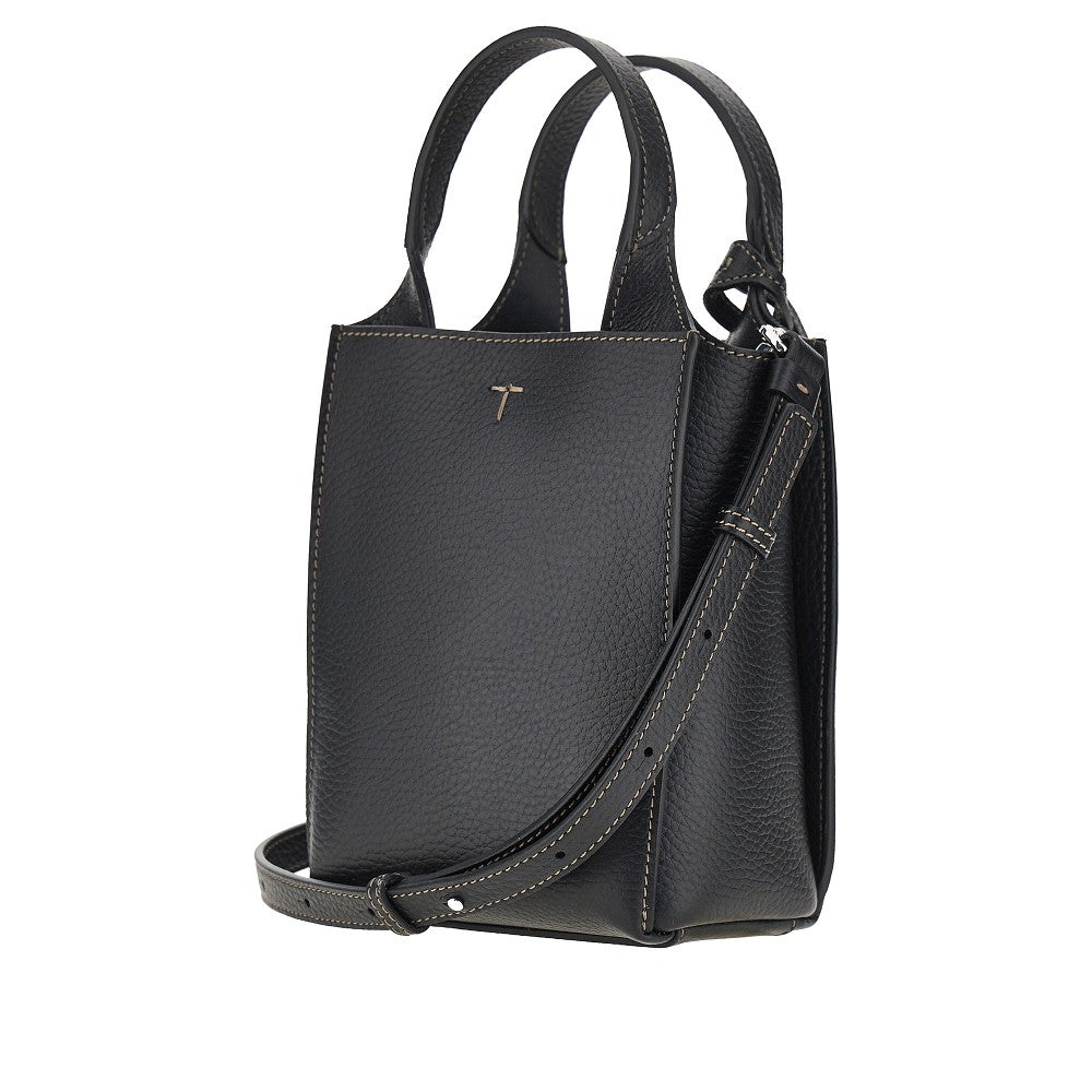 TODS Tods Women Grained Leather Micro Tote Bag