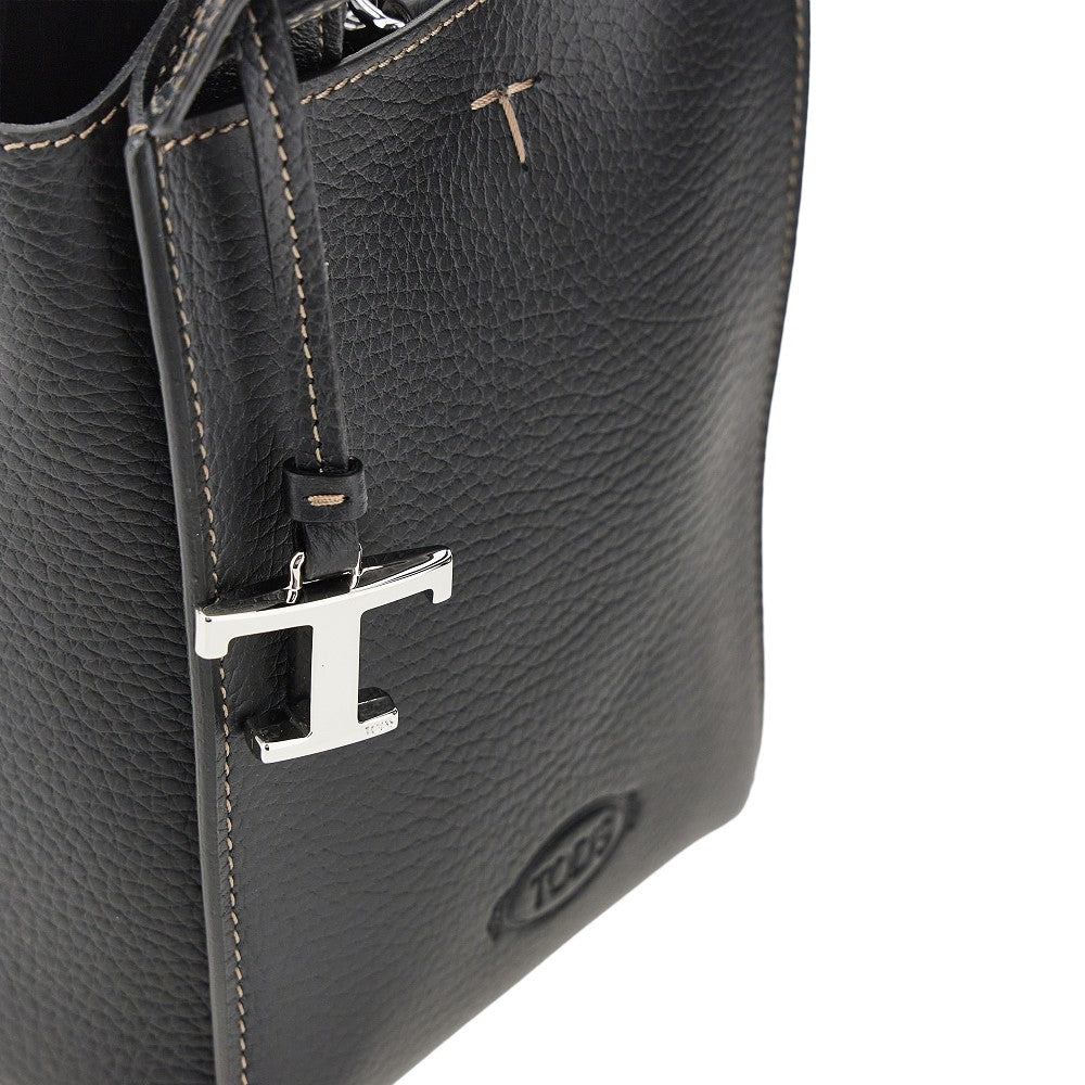 TODS Tods Women Grained Leather Micro Tote Bag