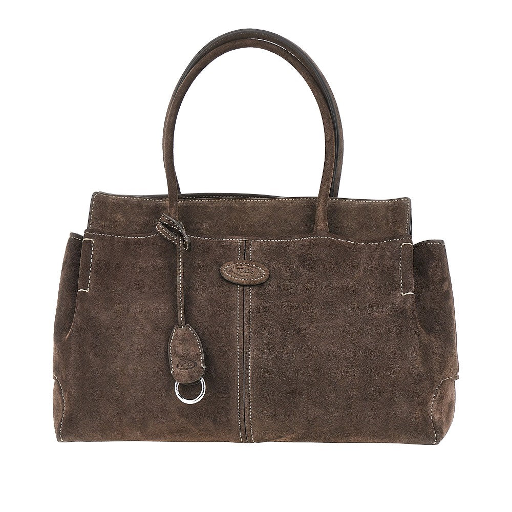 TODS Tods Women Suede Leather Medium Shopping Bag