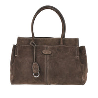 TODS Tods Women Suede Leather Medium Shopping Bag