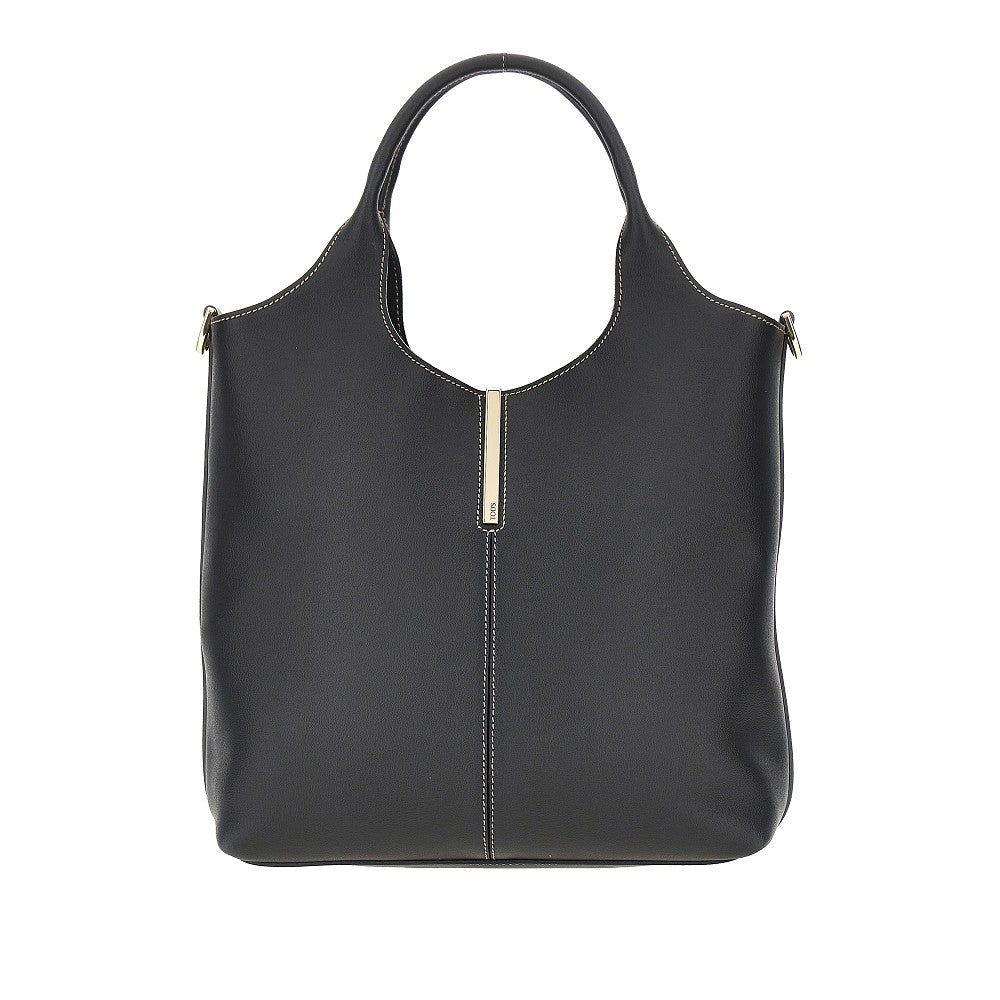 Tods Women Leather Small Tote Shopping Bag