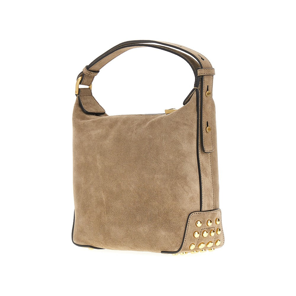 Tods Women Leather Metal Dots Mini Bag