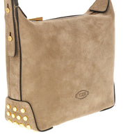 Tods Women Leather Metal Dots Mini Bag