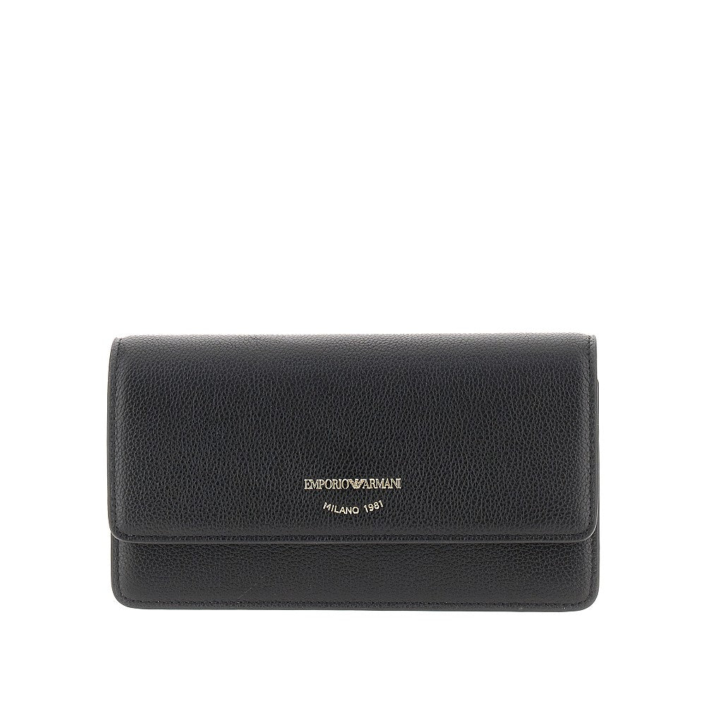 EMPORIO ARMANI Emporio Armani Women Grained Leather Clutch With Chain