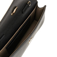 EMPORIO ARMANI Emporio Armani Women Grained Leather Clutch With Chain