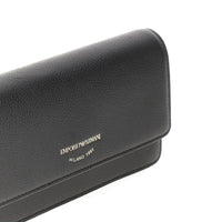 EMPORIO ARMANI Emporio Armani Women Grained Leather Clutch With Chain