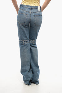 Coperni Bootcut Jeans OPEN KNEE With Mid Wash 24cm
