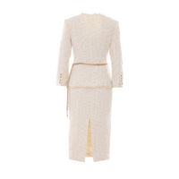 Self Portrait Self Portrait Women Boucle' Tailored Chain Midi Dress
