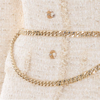 Self Portrait Self Portrait Women Boucle' Tailored Chain Midi Dress