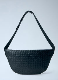 Bottega Veneta Men Intrecciato Leather Crossbody Bag