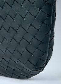 Bottega Veneta Men Intrecciato Leather Crossbody Bag