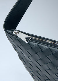 Bottega Veneta Men Intrecciato Leather Crossbody Bag