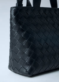 Bottega Veneta Men Mini Intrecciato Zipped Tote Bag
