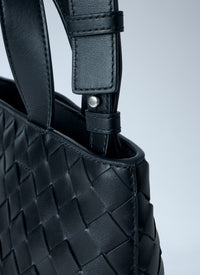 Bottega Veneta Men Mini Intrecciato Zipped Tote Bag