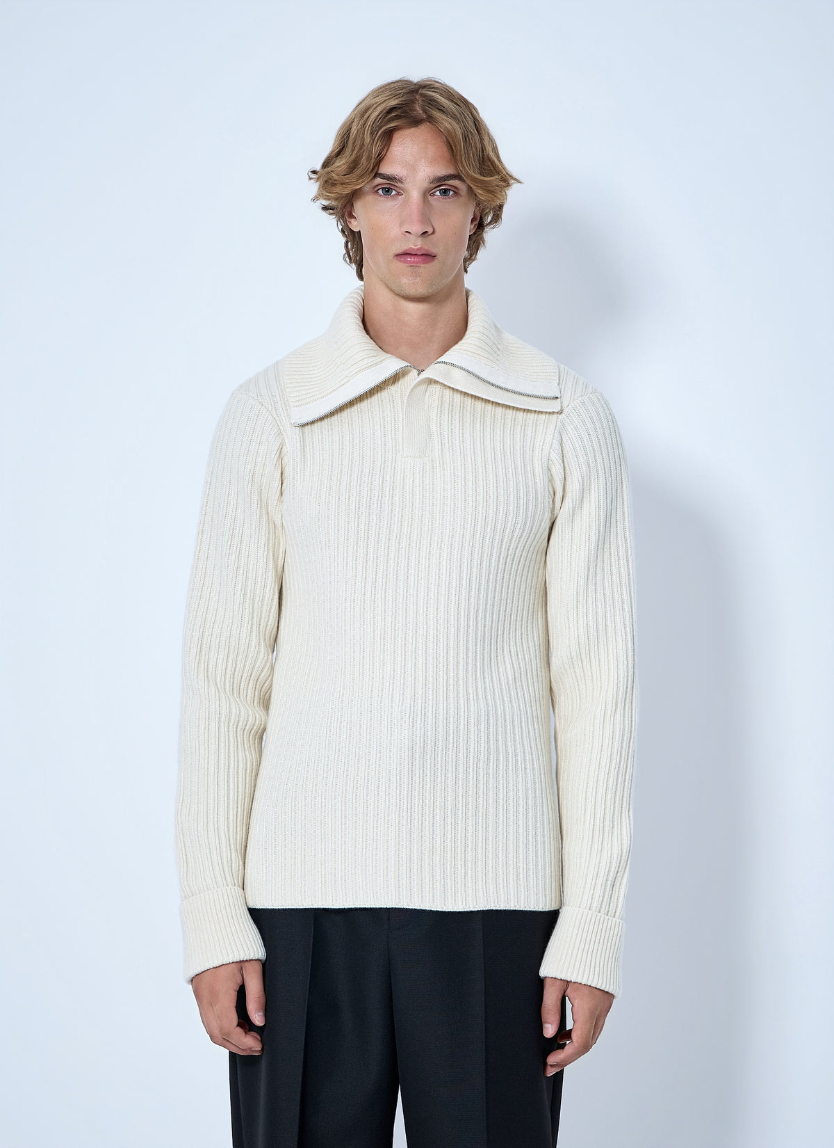 Bottega Veneta Bottega Veneta Men Ribbed Knit Sweater