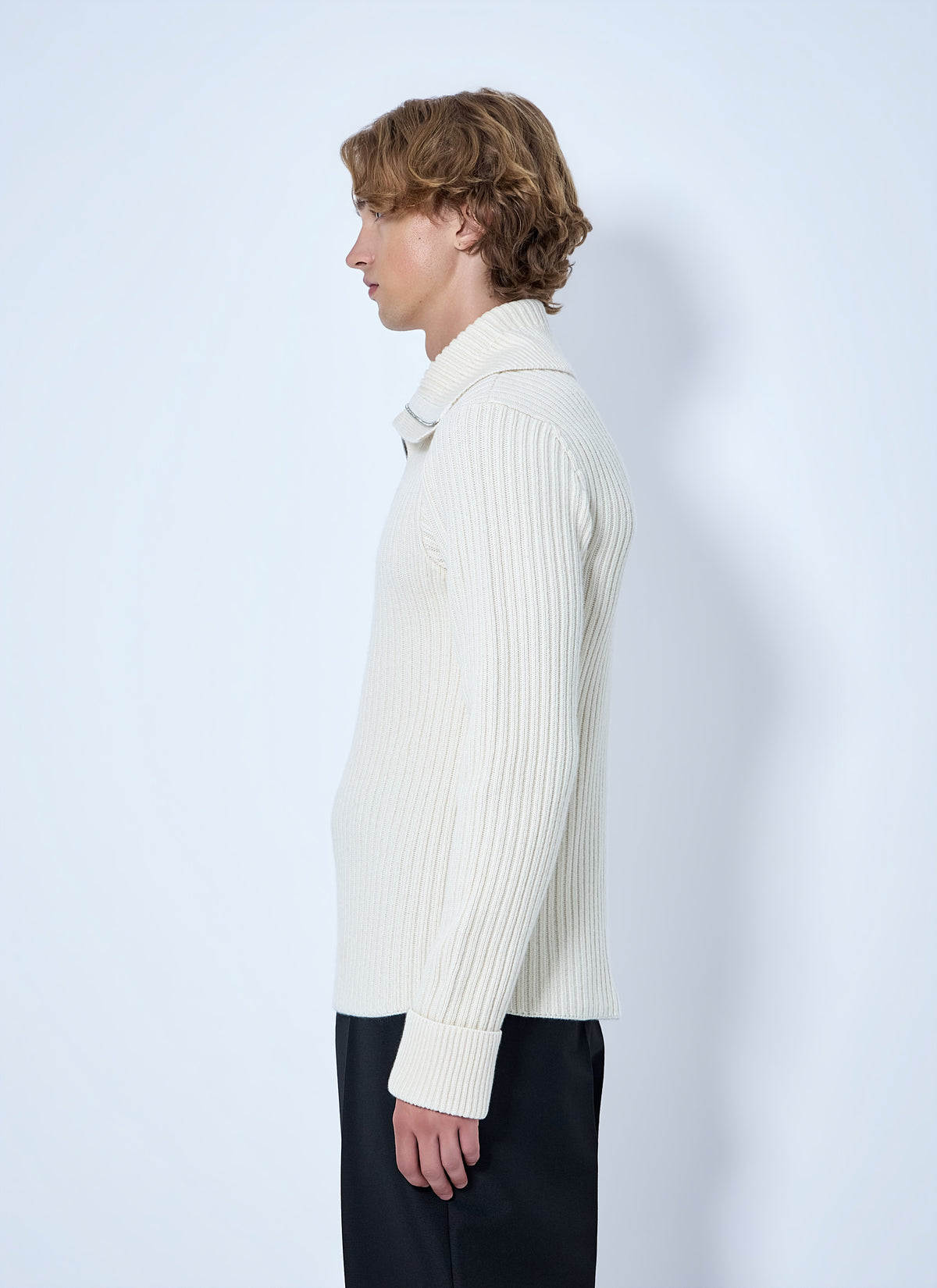 Bottega Veneta Bottega Veneta Men Ribbed Knit Sweater