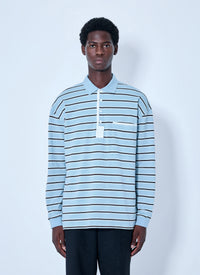 Bottega Veneta Bottega Veneta Men Striped Cotton-Piqué Polo Shirt