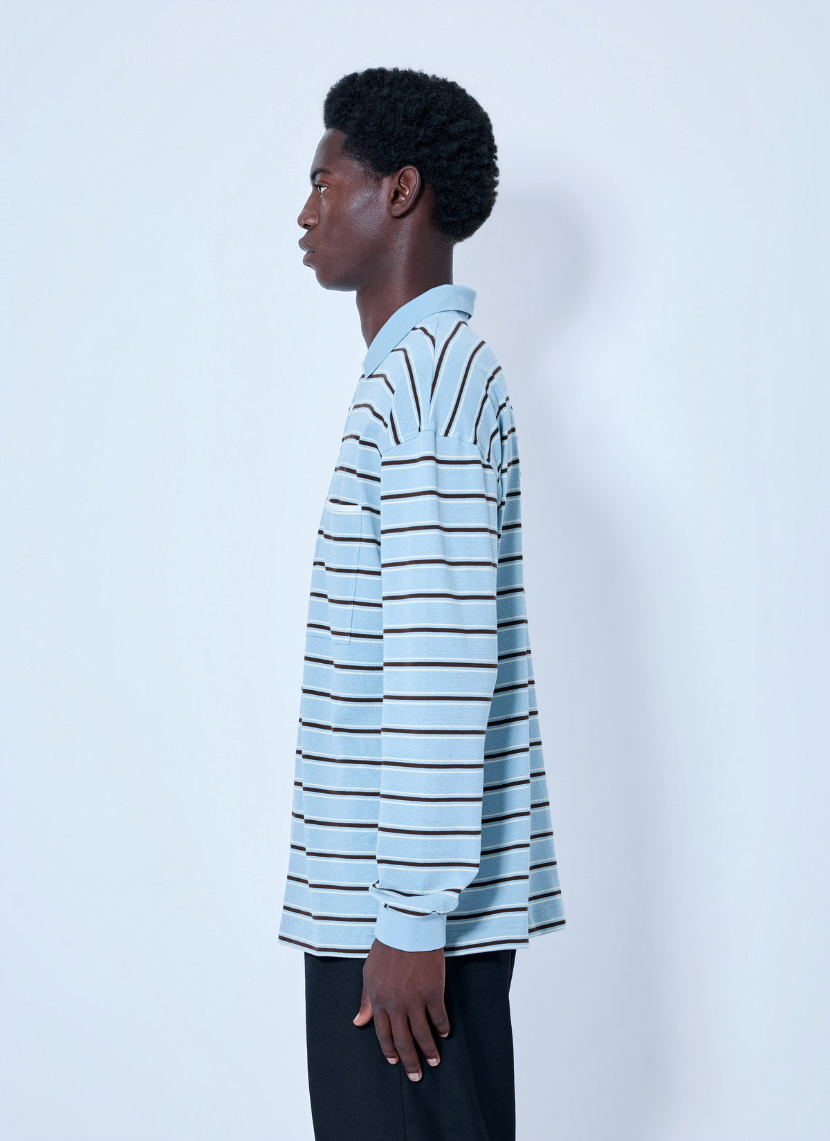 Bottega Veneta Bottega Veneta Men Striped Cotton-Piqué Polo Shirt