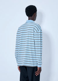 Bottega Veneta Bottega Veneta Men Striped Cotton-Piqué Polo Shirt
