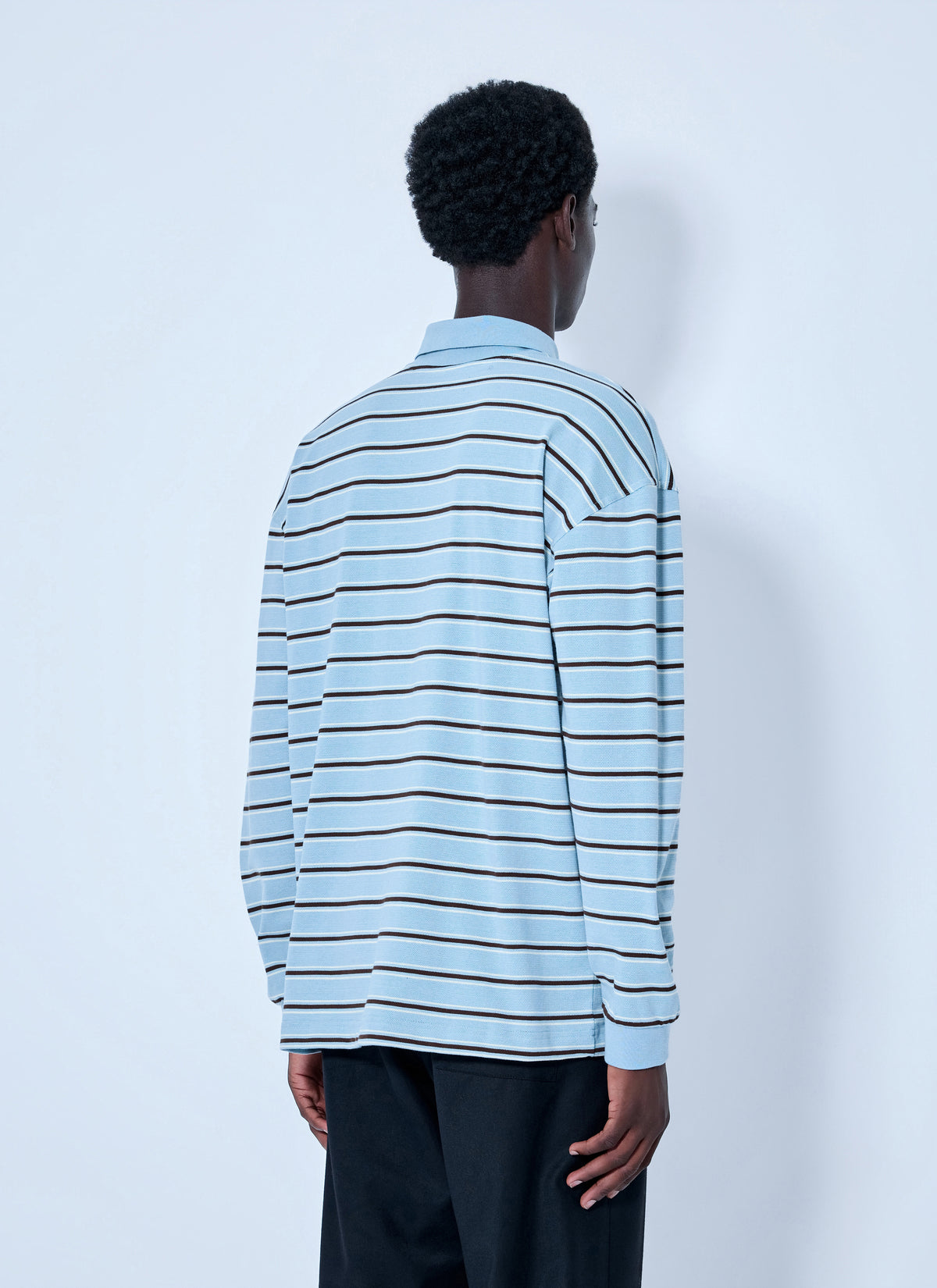 Bottega Veneta Bottega Veneta Men Striped Cotton-Piqué Polo Shirt