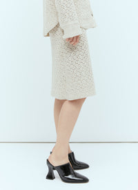 Bottega Veneta Bottega Veneta Women Textured Knit Wraparound Midi Skirt