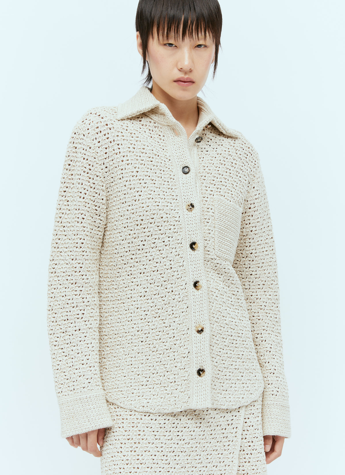 Bottega Veneta Bottega Veneta Women Textured Knit Shirt