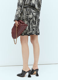 Bottega Veneta Bottega Veneta Women Intrecciato Cotton Skirt