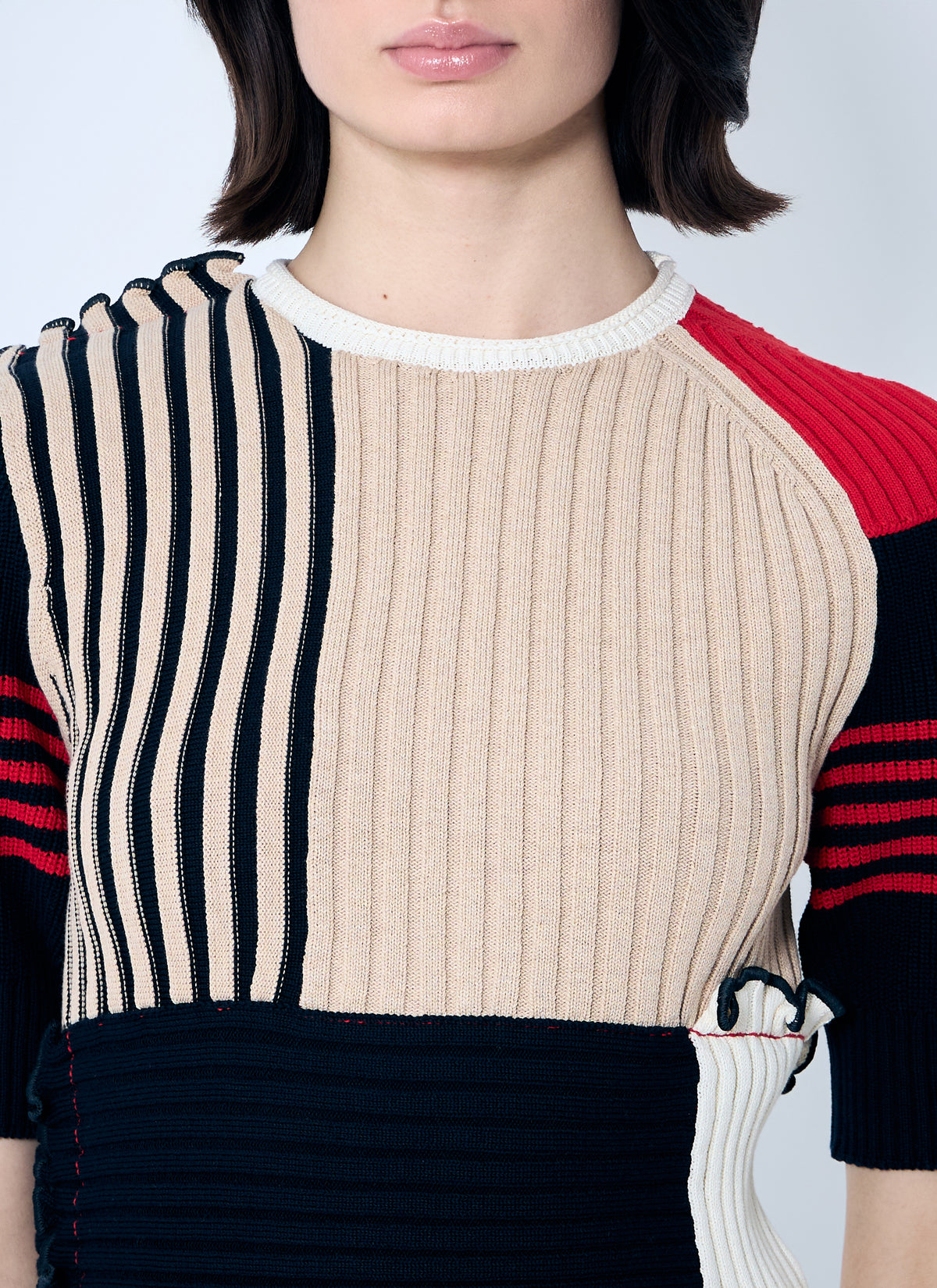Bottega Veneta Bottega Veneta Women Rib Patchwork Sweater
