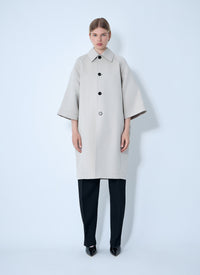Bottega Veneta Women Silk-And-Cotton-Blend Coat